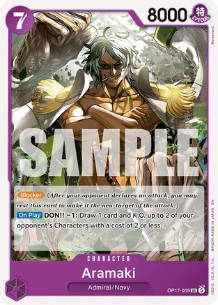 Image of Aramaki (OP17-059) - The World's Strongest Warriors
