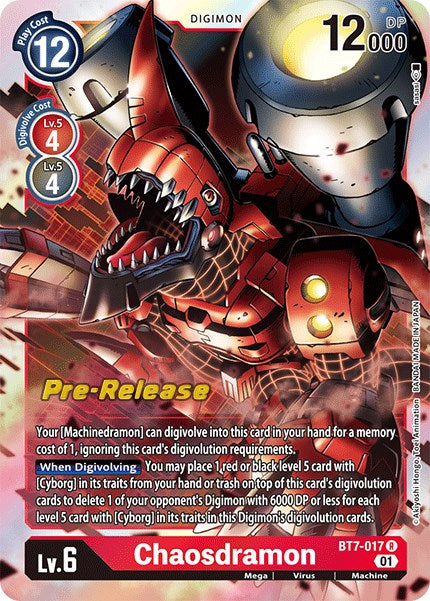 Image of Chaosdramon [BT7-017] [Next Adventure Pre-Release Cards]