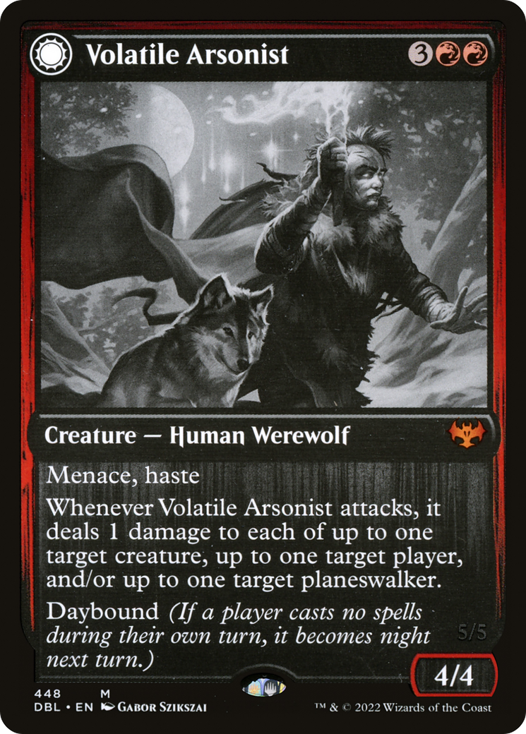 Image of Volatile Arsonist // Dire-Strain Anarchist [Innistrad: Double Feature]