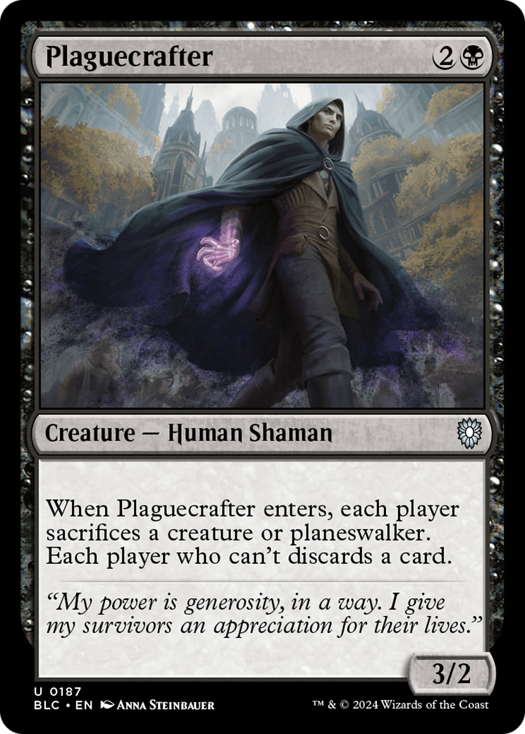 Image of Plaguecrafter [Bloomburrow Commander]
