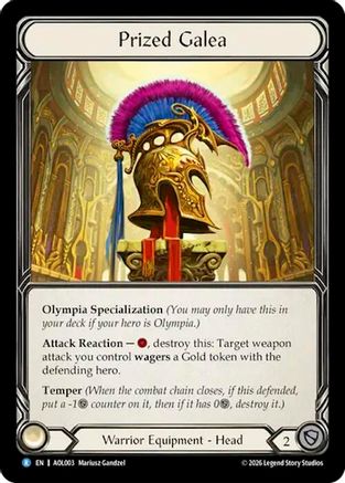 Image of Prized Galea (AOL003) - Armory Deck: Olympia, Prized Fighter