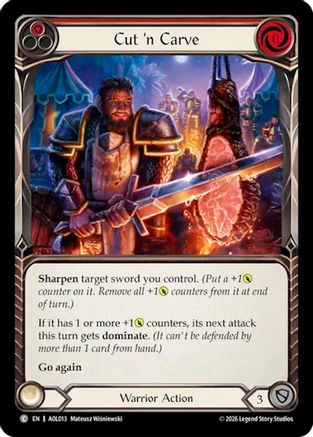 Image of Cut 'n Carve (Red) (AOL013) - Armory Deck: Olympia, Prized Fighter