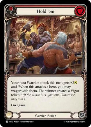 Image of Hold 'em (Red) (AOL015) - Armory Deck: Olympia, Prized Fighter