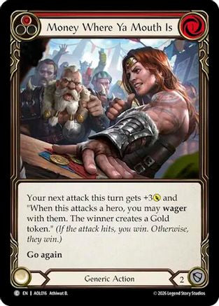 Image of Money Where Ya Mouth Is (Red) (AOL016) - Armory Deck: Olympia, Prized Fighter