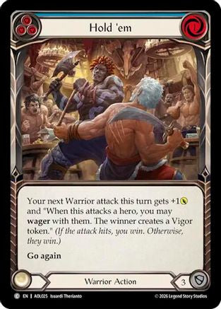 Image of Hold 'em (Blue) (AOL025) - Armory Deck: Olympia, Prized Fighter