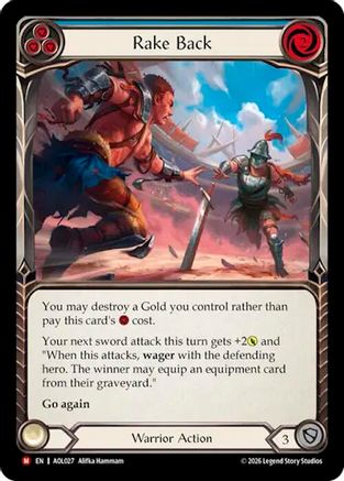 Image of Rake Back (Blue) (AOL027) - Armory Deck: Olympia, Prized Fighter