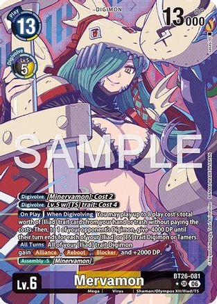 Image of Mervamon (Alternate Art) (BT26-081) - Timeless Bonds Foil