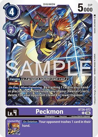 Image of Peckmon (BT26-072) - Timeless Bonds