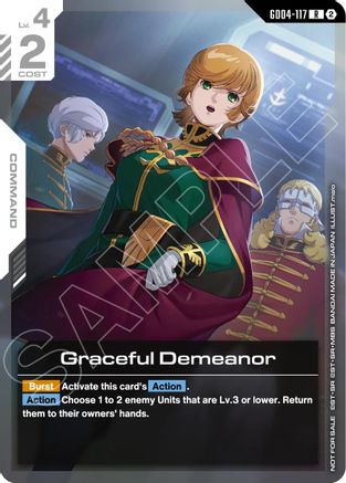 Image of Graceful Demeanor (Newtype Challenge 2026 Mission 4) (GD04-117) - Gundam Promotional Cards Holofoil