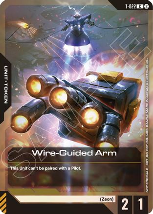 Image of Wire-Guided Arm (T-022) Token (Left Hand) (World Championship Regionals 26-27 Season 2) (T-022) - Gundam Promotional Cards Holofoil