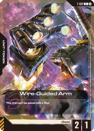 Image of Wire-Guided Arm (T-022) Token (Right Hand) (World Championship Regionals 26-27 Season 2) (T-022) - Gundam Promotional Cards Holofoil