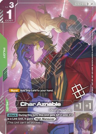 Image of Char Aznable (World Championship Regionals 26-27 Season 2) (Finalist) (ST03-011) - Gundam Promotional Cards Holofoil