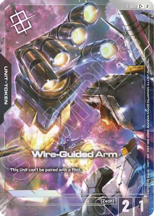 Image of Wire-Guided Arm (T-022) Token (Right Hand) (World Championship Regionals 26-27 Season 2) (Finalist) (T-022) - Gundam Promotional Cards Holofoil