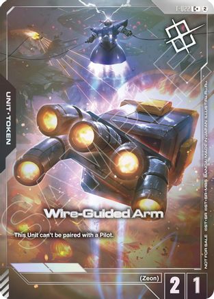 Image of Wire-Guided Arm (T-022) Token (Left Hand) (World Championship Regionals 26-27 Season 2) (Finalist) (T-022) - Gundam Promotional Cards Holofoil