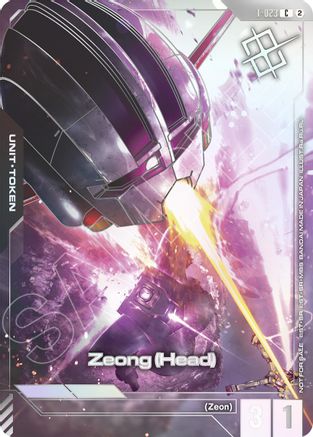Image of Zeong (Head) (T-023) Token (World Championship Regionals 26-27 Season 2) (Champion) (T-023) - Gundam Promotional Cards Holofoil