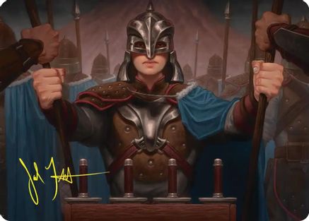 Image of Bard's Attendant Art Card (Gold-Stamped Signature) (ASHOB-050) - Art Series: The Hobbit