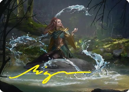 Image of Mirkwood Meditator Art Card (Gold-Stamped Signature) (ASHOB-010) - Art Series: The Hobbit