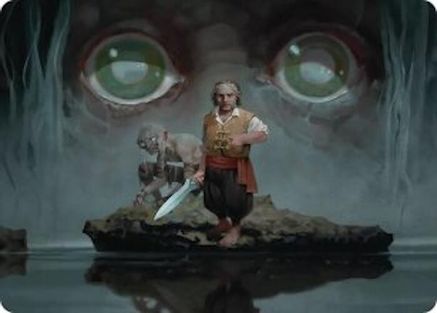 Image of Riddles in the Dark Art Card (ASHOB-012) - Art Series: The Hobbit