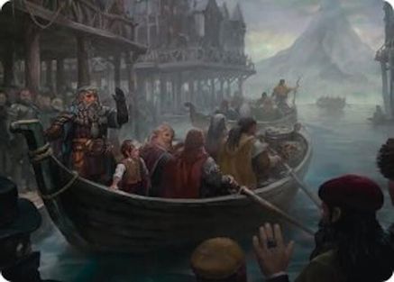 Image of Uneasy Partings Art Card (ASHOB-014) - Art Series: The Hobbit
