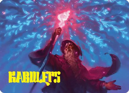 Image of Wizard's Staff Art Card (Gold-Stamped Signature) (ASHOB-015) - Art Series: The Hobbit