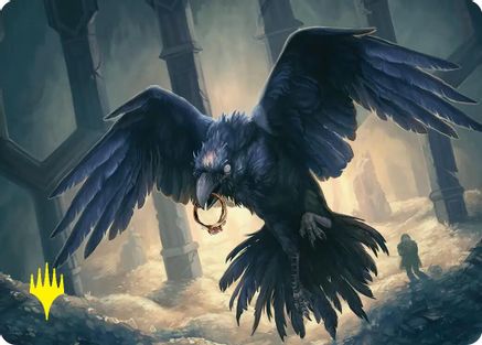 Image of Most Decrepit Old Bird Art Card (Gold-Stamped) (ASHOB-042) - Art Series: The Hobbit