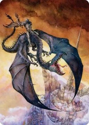 Image of Witch-king, Bringer of Ruin Art Card (ASHOB-032) - Art Series: The Hobbit
