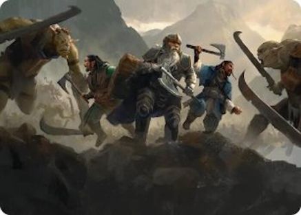 Image of Struggle of Howling Steel Art Card (ASHOB-051) - Art Series: The Hobbit