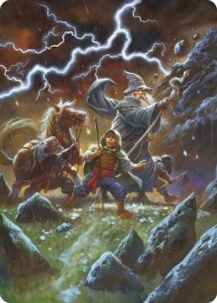 Image of Call Forth the Tempest Art Card (ASHOB-033) - Art Series: The Hobbit