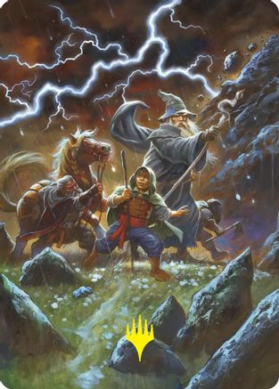Image of Call Forth the Tempest Art Card (Gold-Stamped) (ASHOB-033) - Art Series: The Hobbit