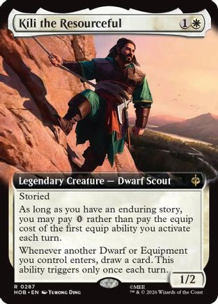 Image of Kili the Resourceful (Extended Art) (HOB-287) - The Hobbit Foil