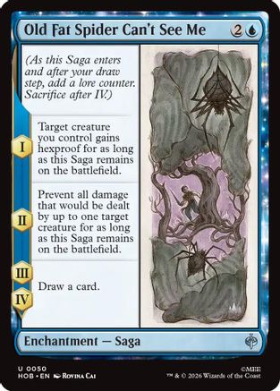 Image of Old Fat Spider Can't See Me (HOB-050) - The Hobbit Foil