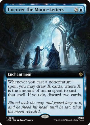 Image of Uncover the Moon-Letters (Extended Art) (HOB-293) - The Hobbit Foil