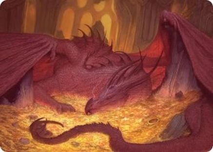 Image of Smaug the Magnificent Art Card (ASHOB-043) - Art Series: The Hobbit