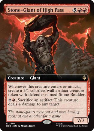 Image of Stone-Giant of High Pass (Extended Art) (HOB-304) - The Hobbit Foil
