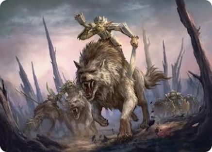 Image of Signal the Onslaught Art Card (ASHOB-052) - Art Series: The Hobbit