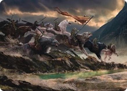 Image of Tide of Fury and Disorder Art Card (ASHOB-053) - Art Series: The Hobbit