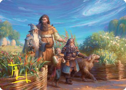 Image of Beorn's Hospitality Art Card (Gold-Stamped Signature) (ASHOB-020) - Art Series: The Hobbit