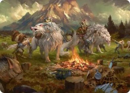 Image of Mount Gundabad Mobilizes Art Card (ASHOB-054) - Art Series: The Hobbit