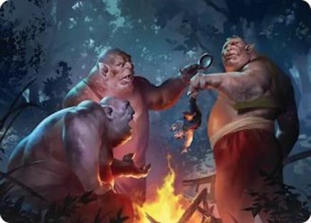 Image of Tom, Bert, and William Art Card (ASHOB-025) - Art Series: The Hobbit