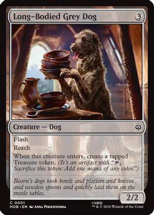 Image of Long-Bodied Grey Dog (HOB-001) - The Hobbit Foil