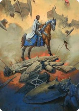 Image of Aragorn, the Uniter Art Card (ASHOB-034) - Art Series: The Hobbit