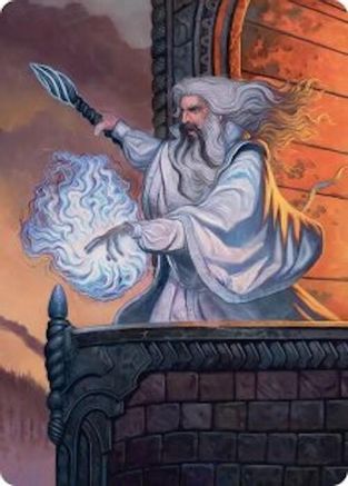 Image of Saruman of Many Colors Art Card (ASHOB-035) - Art Series: The Hobbit