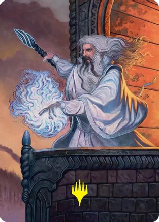 Image of Saruman of Many Colors Art Card (Gold-Stamped) (ASHOB-035) - Art Series: The Hobbit
