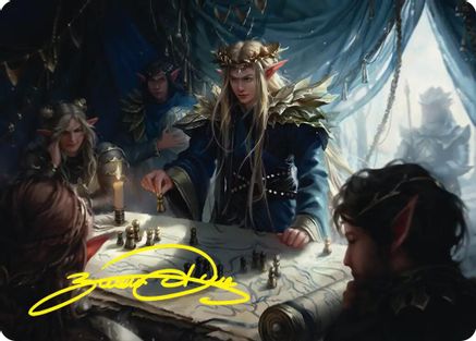 Image of Thranduil the Strategist Art Card (Gold-Stamped Signature) (ASHOB-049) - Art Series: The Hobbit