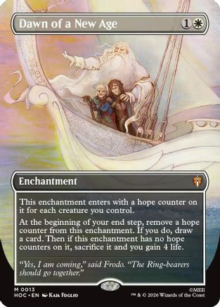 Image of Dawn of a New Age (Borderless) (HOC-013) - The Hobbit: Eternal-Legal Foil
