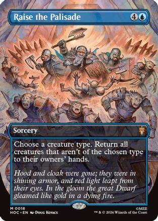 Image of Raise the Palisade (Borderless) (HOC-018) - The Hobbit: Eternal-Legal