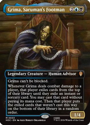 Image of Grima, Saruman's Footman (Borderless) (HOC-033) - The Hobbit: Eternal-Legal