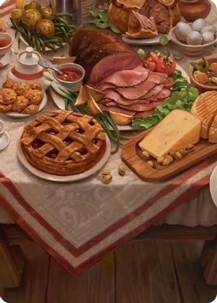 Image of Bag End Banquet Art Card (5/12) (ASHOB-005) - Art Series: The Hobbit