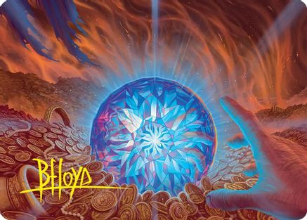 Image of The Arkenstone Art Card (Gold-Stamped Signature) (ASHOB-044) - Art Series: The Hobbit