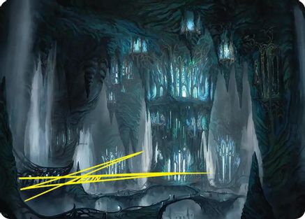 Image of Elvenking's Halls Art Card (Gold-Stamped Signature) (ASHOB-023) - Art Series: The Hobbit